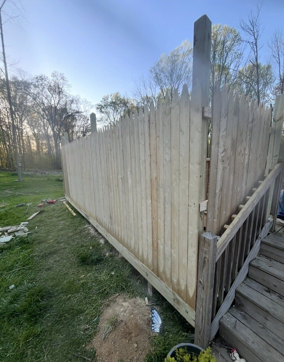 Fences before photo