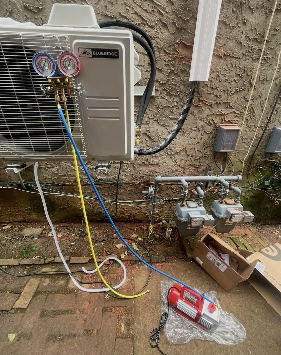 Mini Split Installations line set photo