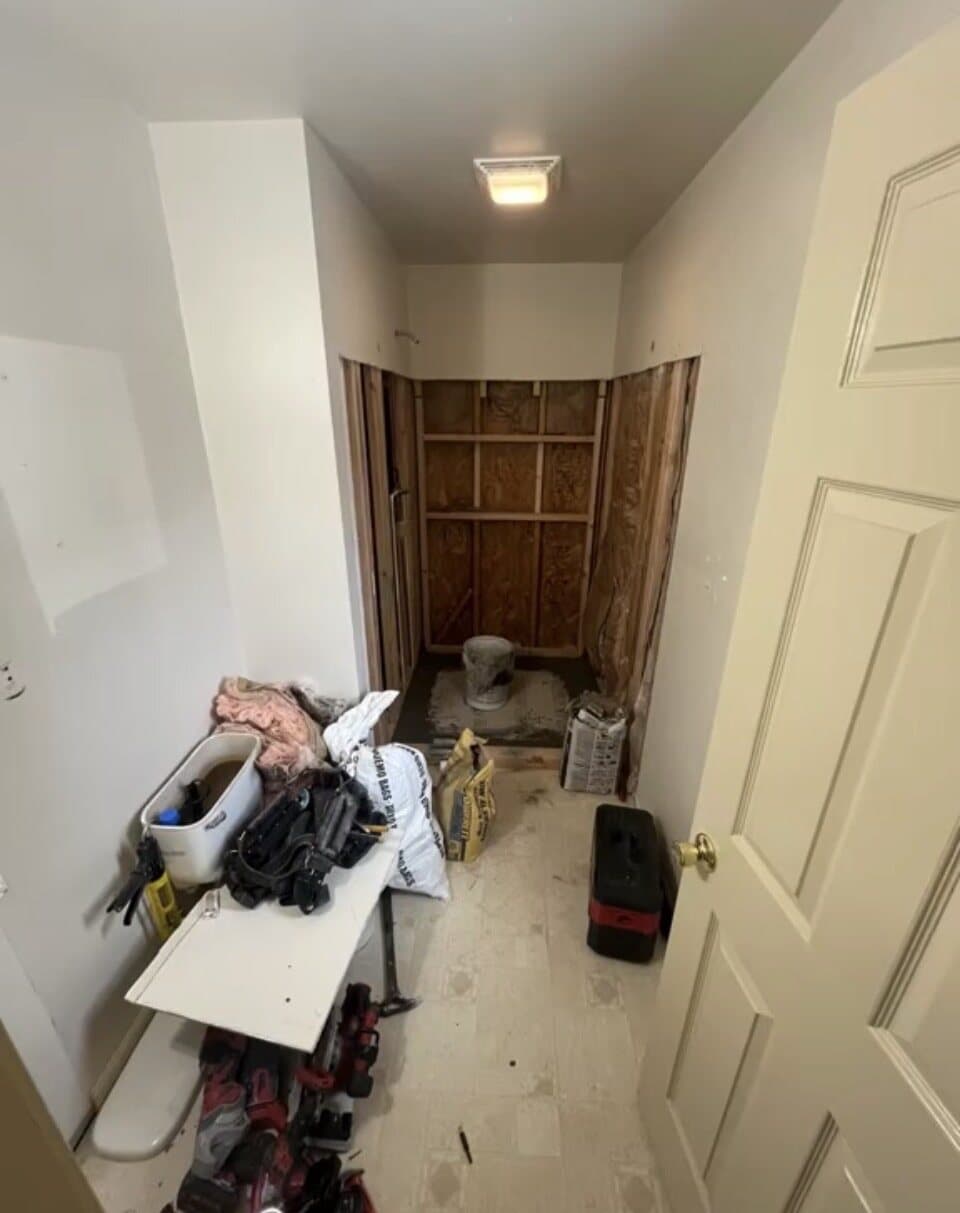 Bathroom Renovations rough-in photo