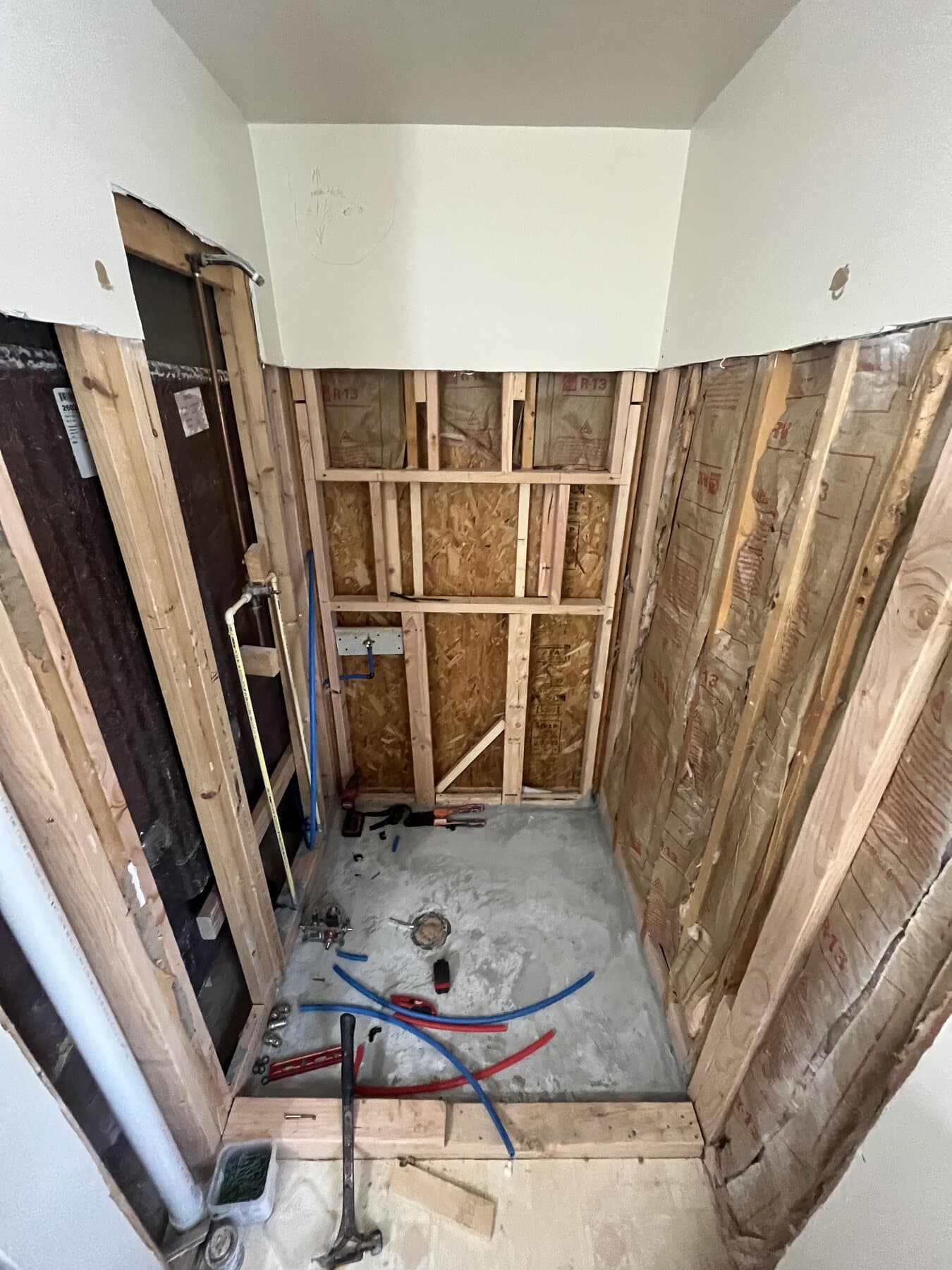 Bathroom Renovations shower demo photo