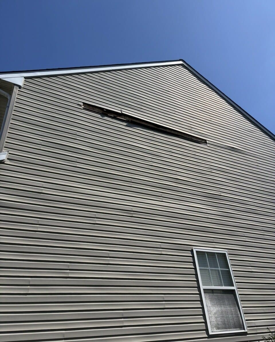 Siding Replacement before photo